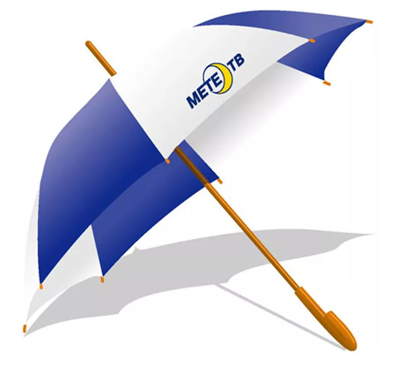Печать логотипов на зонтах. РА Актив. Фото